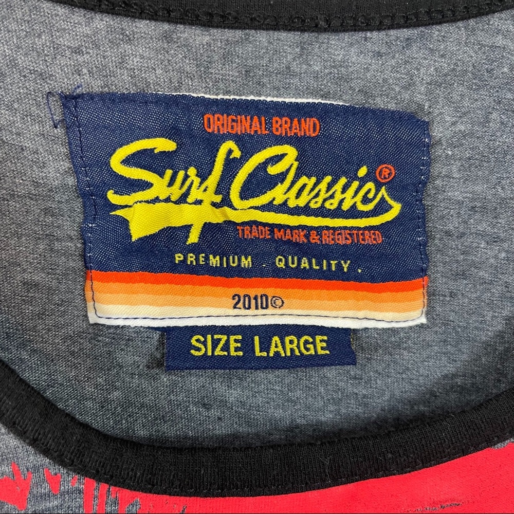 Surf Classics Jamaica No Problem Tee Tank L Palm Trees Beach - Picture 5 of 8